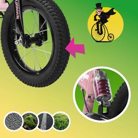 Rennmeister Rowerek biegowy QUIDO, od 3 lat, różowa