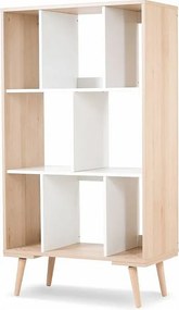 Regał SOFIE biały/buk