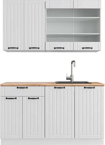 Pojedyncza kuchnia biały dom wiejski/biały 140x60x81.6 fame-line