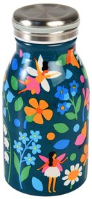 Niebieska butelka dla dzieci ze stali nierdzewnej 250 ml Fairies in the Garden – Rex London