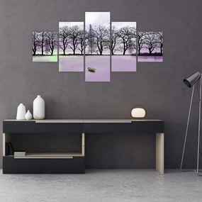 Obraz - Łodka na jeziorze (125x70 cm)