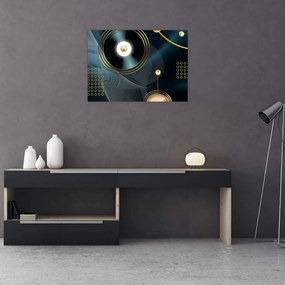 Obraz - Złote kółka (70x50 cm)