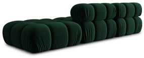 Zielona aksamitna sofa 282 cm Bellis – Micadoni Home