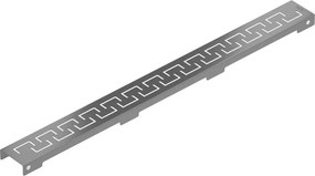 Mexen Flat M15 maskownica do odpływu liniowego 60 cm, gun gray szczotkowany - 1E24060