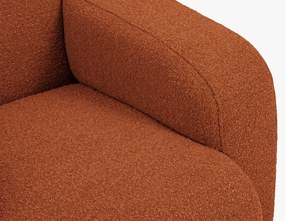 OUTLET Sofa 3-osobowa brąz boucle 235/95/72 Molino od Micadoni