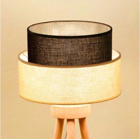 Brilagi - Lampa stołowa LED BOHO STYLE 1xE27/15W/230V kremowa/brązowa