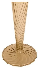 Jasnobrązowy szklany świecznik PT LIVING Swirl, wys. 26,5 cm