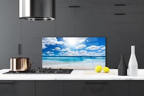 Panel nad blat kuchenny Nadmorskie Niebo O Zmierzchu