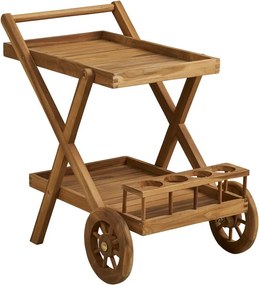 Barek na kółkach z litego drewna 50x86 cm Pasaku – House Nordic