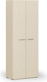 Szafa biurowa z drzwiami PRIMO WOOD, 800 x 420 x 2128 mm, brzoza