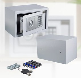 Jurhan Elektroniczny sejf meblowy SAFETY, 31 x 20 x 20cm, srebrna