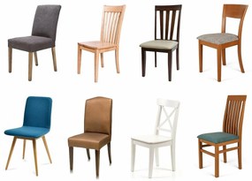 Restilo Pokrowiec na krzesło Sento ciemnozielony, 48 x 48 x 58 + 10 cm, zestaw 4 szt.