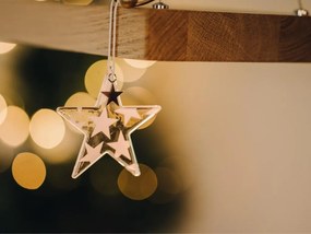 Wisząca szklana gwiazda STARS