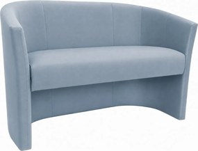 Sofa CLUB tapicerowana : Kolor tkaniny - VELVET - BL06, Typ tkaniny - Velvet