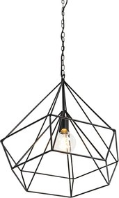 Skandynawska lampa wisząca czarna - Karkass