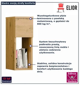 Szafka nocna z półką dąb artisan M5-E72