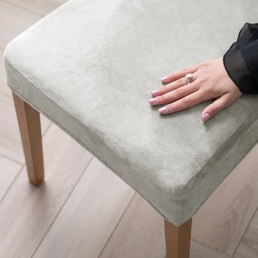 Jasnoszare elastyczne pokrowce na krzesło zestaw 4 szt. 48 cm Sento – Restilo