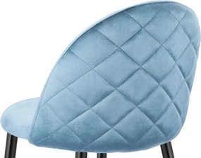 Nowoczesny hoker w stylu glamour z tapicerowanym siedziskiem i metalową podstawą dostępny w 11 kolorach