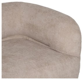 Beżowa sofa z tkaniny szenilowej prawostronna 151 cm Minimal – Ixia