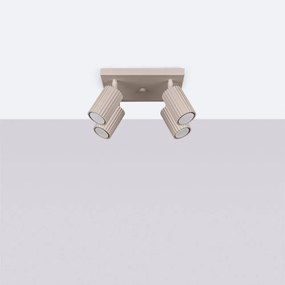 Szarobrązowa metalowa lampa punktowa ø 6,5 cm Gleam – Sollux