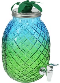 EH Szklany dozownik napojów 4,5 l, zielony