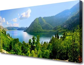 Duży obraz na płótnie Panorama Alpejskiej Natury