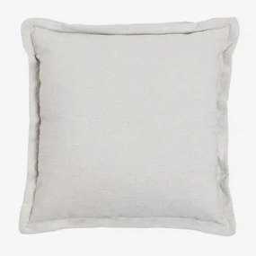 Kwadratowa Poduszka 50x50 Cm Z Tkaniny Kata Tkaniny Beżowy Krem - Sklum