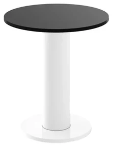 Stolik kawowy SOLO MINI ⌀60cm czarny mat/biały HUBERTUS