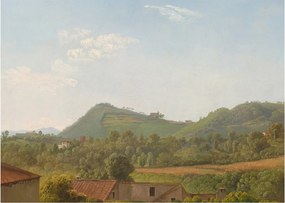 Obraz na szkle - Simon Denis,  View Near Naples, reprodukcje (70x50 cm)