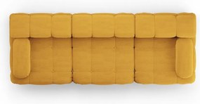 Musztardowa sofa 288 cm Ferento – Cosmopolitan Design