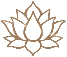 Dekoracja ścienna w kolorze złota Wallity Lotus
