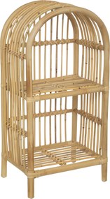 Biblioteczka na książki, rattanowa, 76 cm
