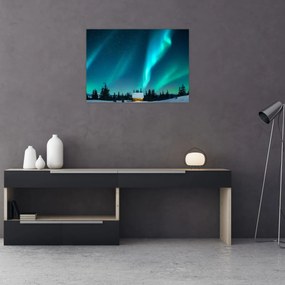 Obraz na szkle - Aurora Borealis (70x50 cm)