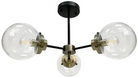 Potrójna lampa sufitowa ze szklanymi kloszami - V133-Ryuk
