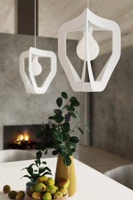 Lampa wisząca TRES biała SOLLUX  LIGHTING