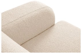 Beżowy fotel z materiału bouclé Molino – Micadoni Home