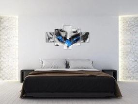 Obraz portretu kobiety z kamieniami (125x70 cm)