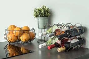 Stojak na wino HONEYCOMB, na 6 butelek, 31 x 22 x 16,5 cm