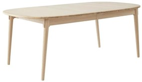 Naturalny rozkładany stół z litego drewna dębowego 106x184 cm Miro – Hammel Furniture