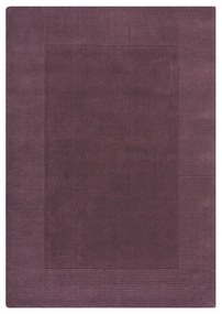 Ciemnofioletowy wełniany dywan tkany ręcznie 160x230 cm Border – Flair Rugs