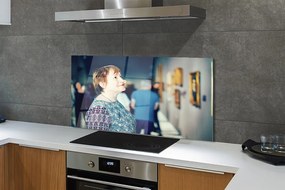 Szklany Panel Grupa Ludzi