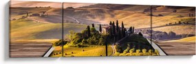 Obraz krajobrazu w książce (170x50 cm)