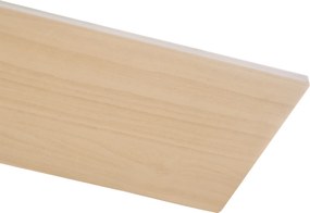 HOMCOM Wentylator sufitowy z oświetleniem LED, 2 w 1, z timerem, pilot zdalnego sterowania, lampa sufitowa z wentylatorem, Biały+Naturalne drewno