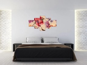 Obraz - Vintage Flowers (125x70 cm)