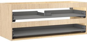 Mexen Box-A korpus szafki podumywalkowej 120 cm, 2 szuflady, dąb - 91AX0-1200-470-2-81