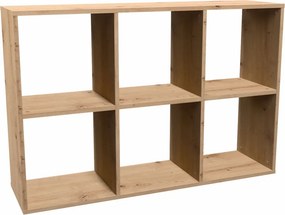 Ażurowy regał do pokoju młodzieżowego dąb artisan A3-C11