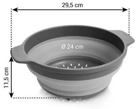 Tescoma Składany durszlak GrandCHEF, 24 cm