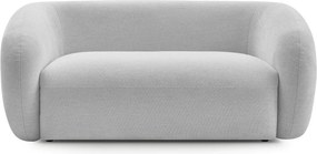 Jasnoszara sofa z tkaniny szenilowej 160 cm Celine – Bobochic Paris