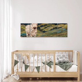 Obraz - Imitacja dzianego motywu (170x50 cm)