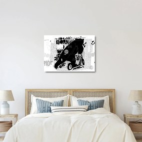 Obraz na szkle - Urodzony by jeździć (70x50 cm)